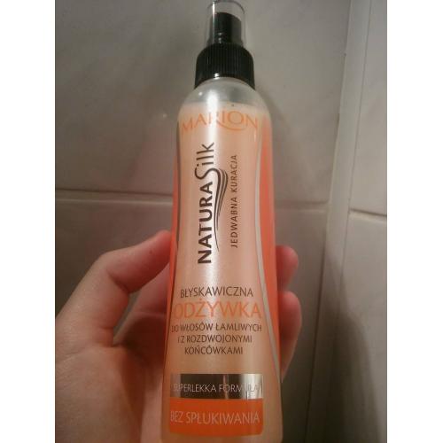 marion natura silk błyskawiczna odżywka do włosów łamliwych 150ml rossman