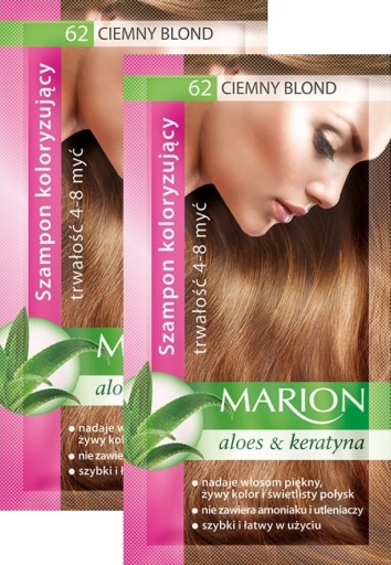 marion szampon koloryzujący 62 ciemny blond