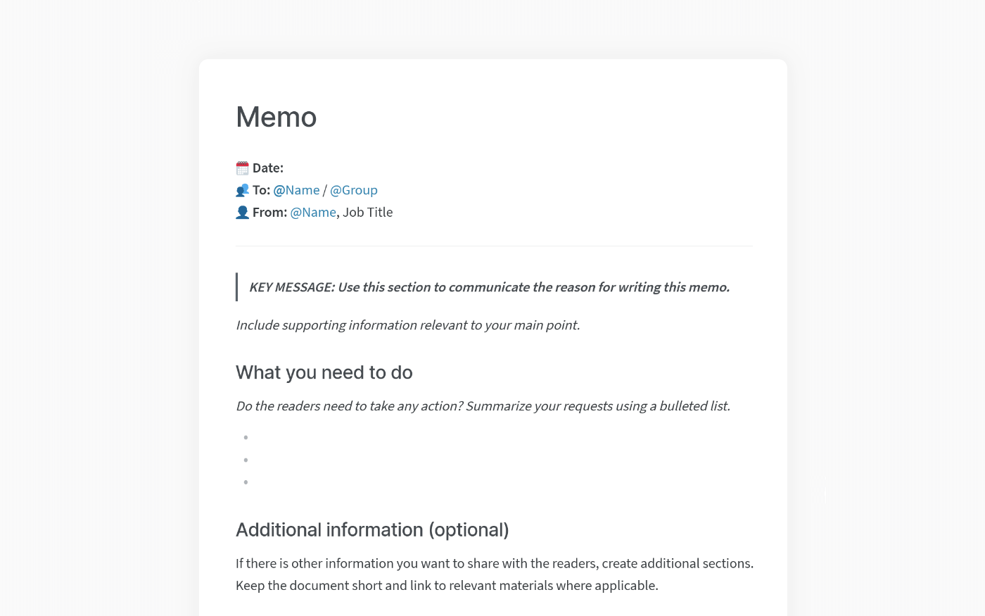 memo