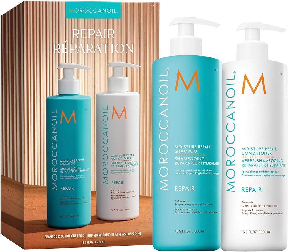 moroccanoil szampon i idzywka 500 ml repair