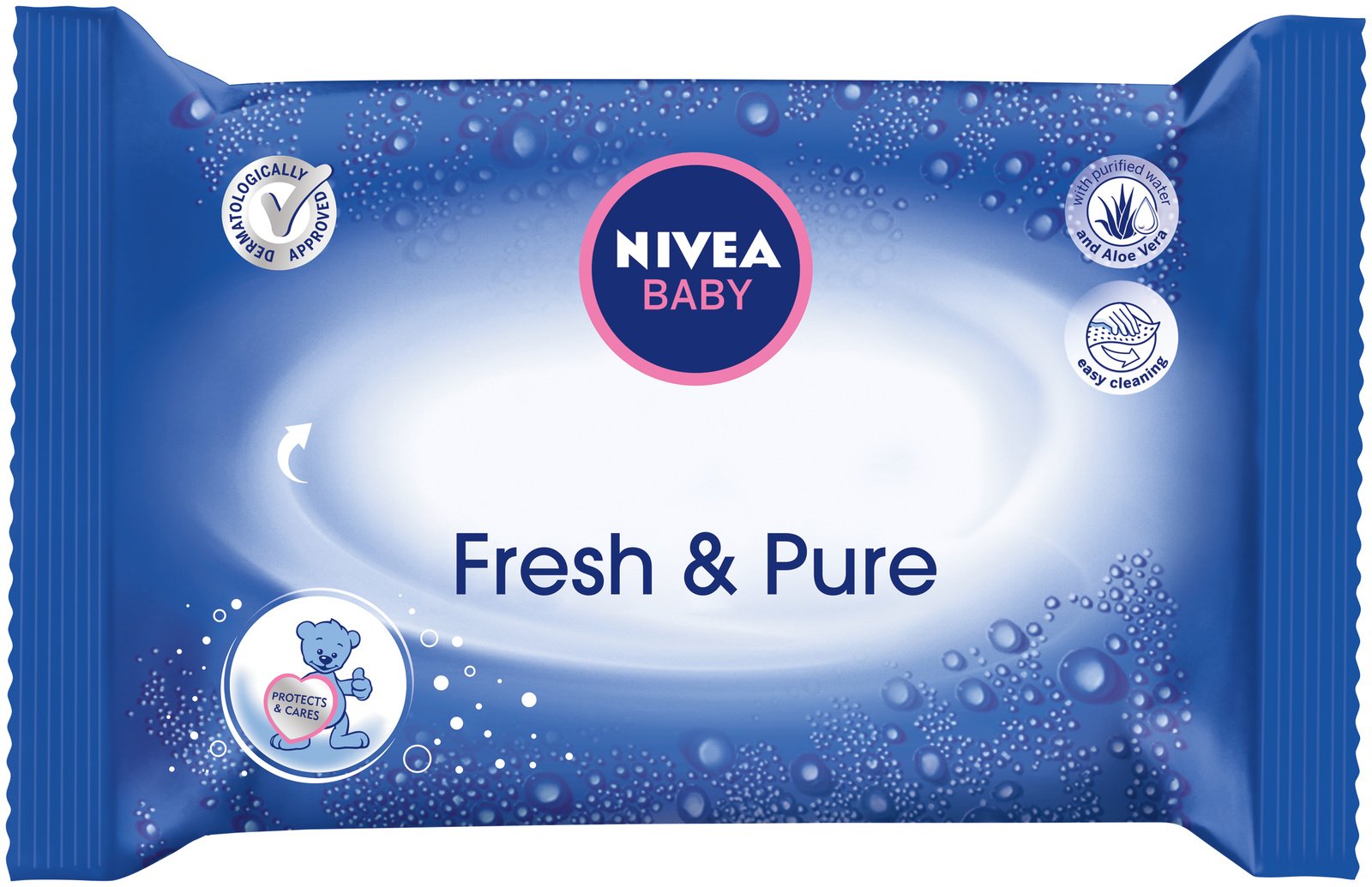 nivea baby chusteczki nawilżane fresh & pure