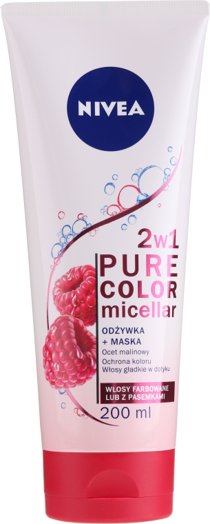 nivea odżywka maska do włosów pure color micellar