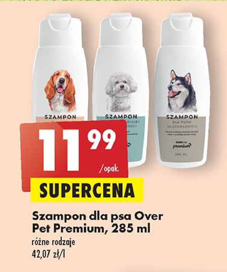 over zoo szampon dla psów o białej i jasnej sierści