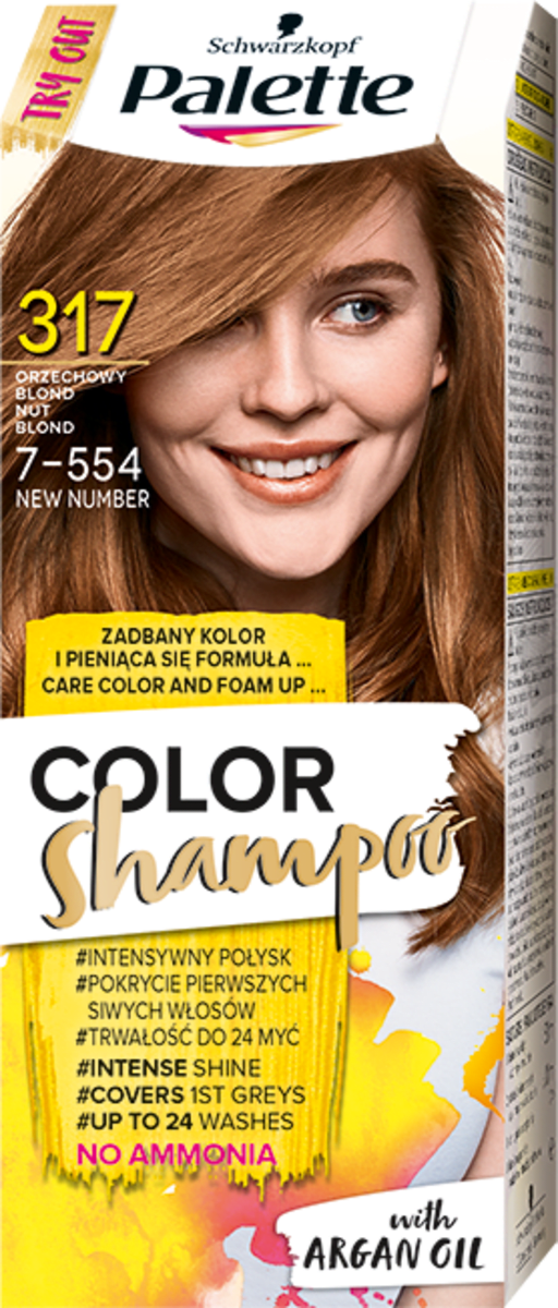palette szampon koloryzujący 317 orzechowy blond