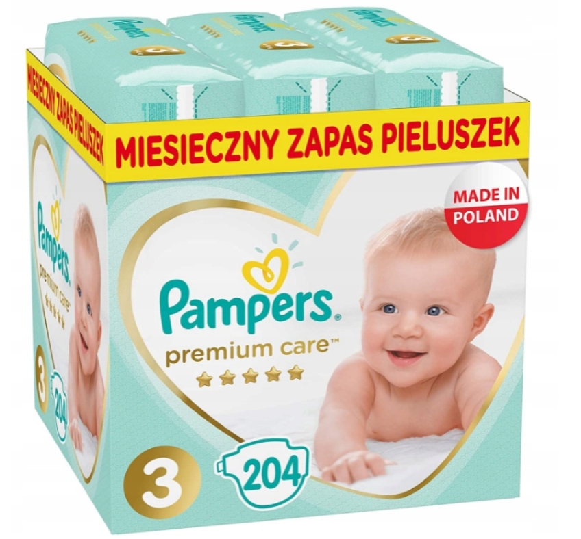 pamper premium care 3 204szt