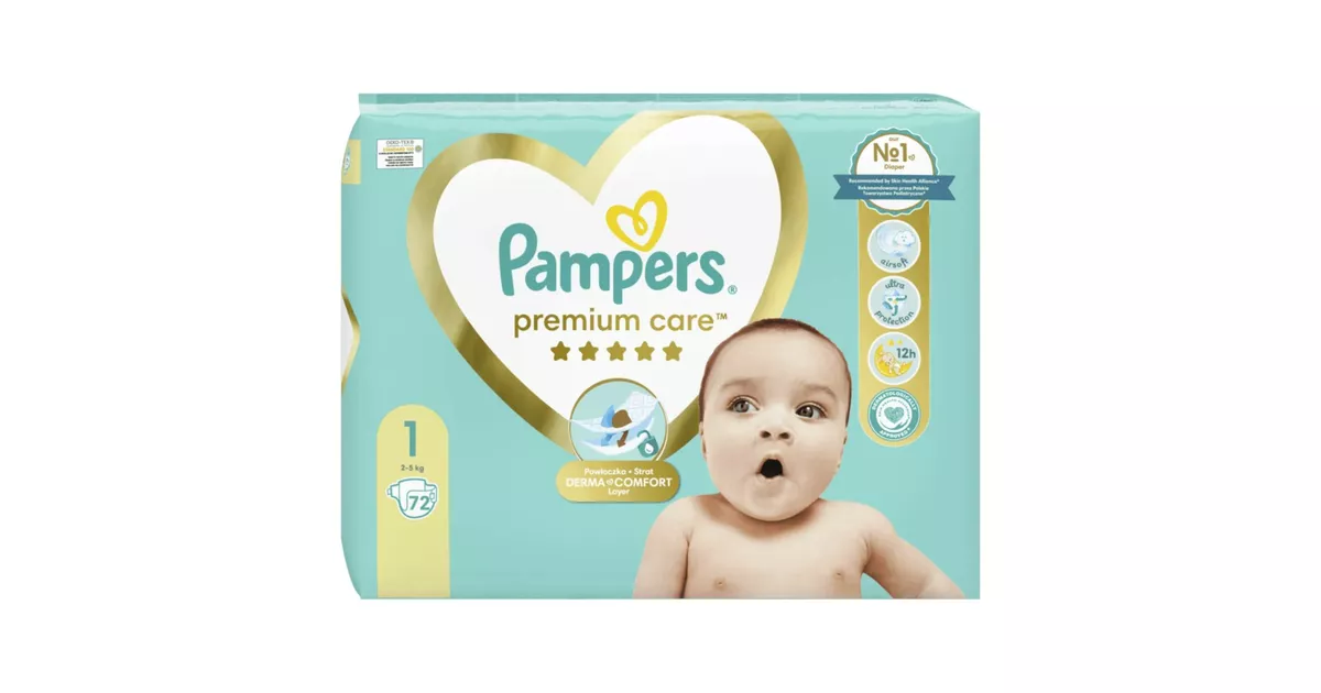 pampers 1 72 sztuki