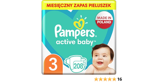 pampers 208 sztuk