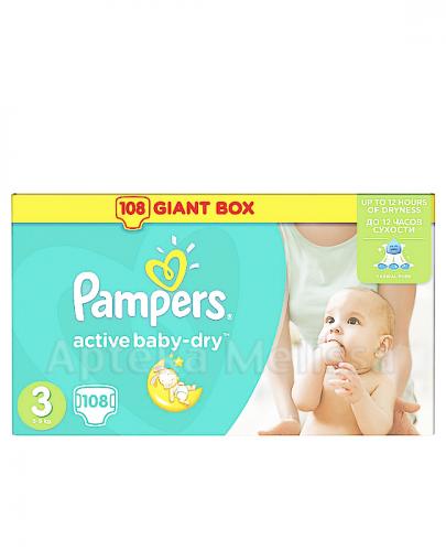 pampers 3 108szt