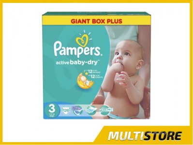 pampers 3 126 sztuk