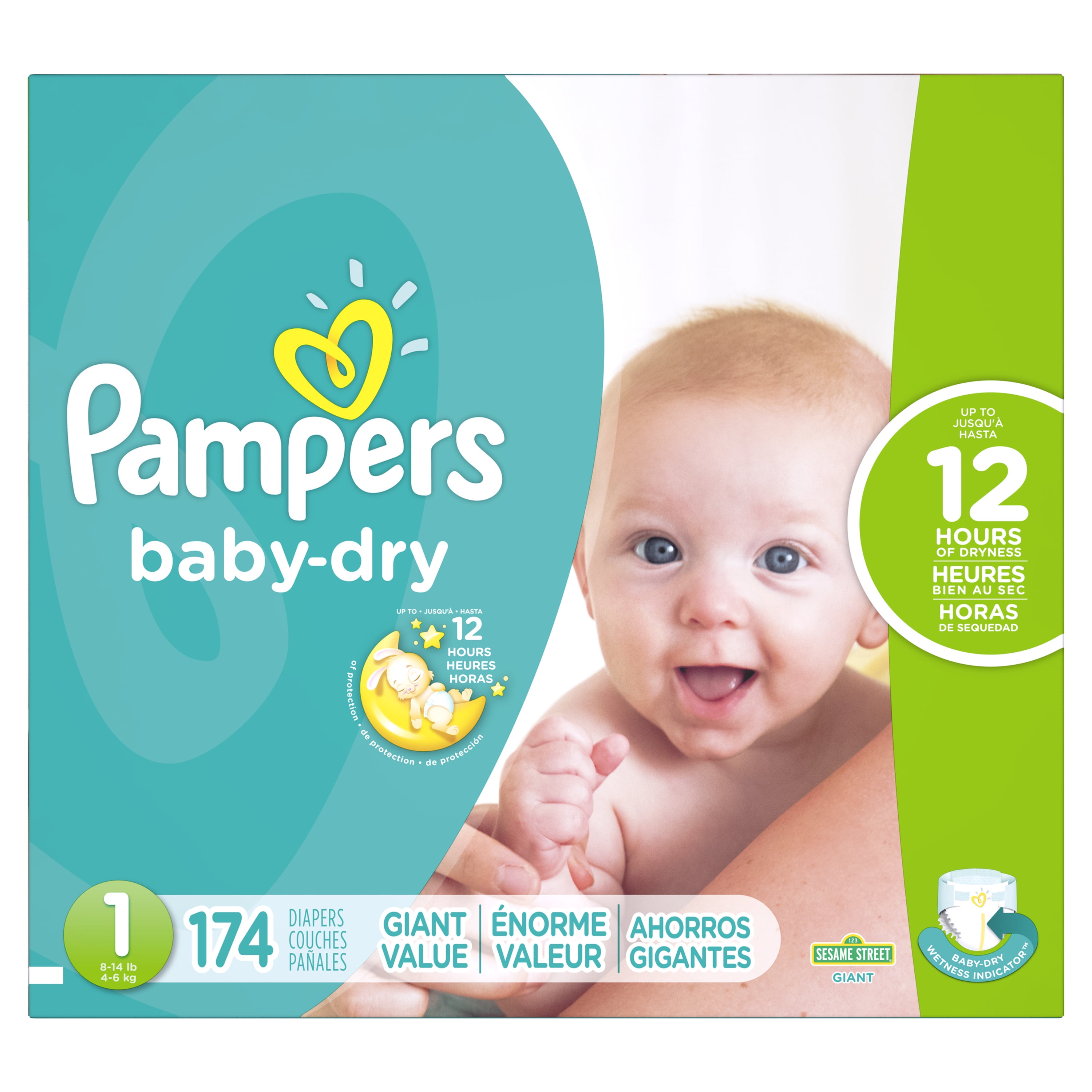 pampers 4 baby dry 174