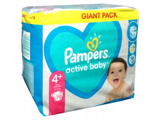 pampers 4+ po 70 szt