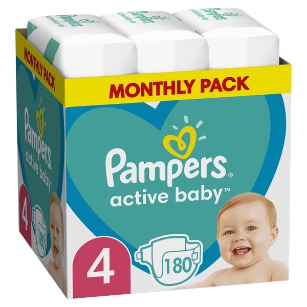 pampers 4 rnn active baby 4+