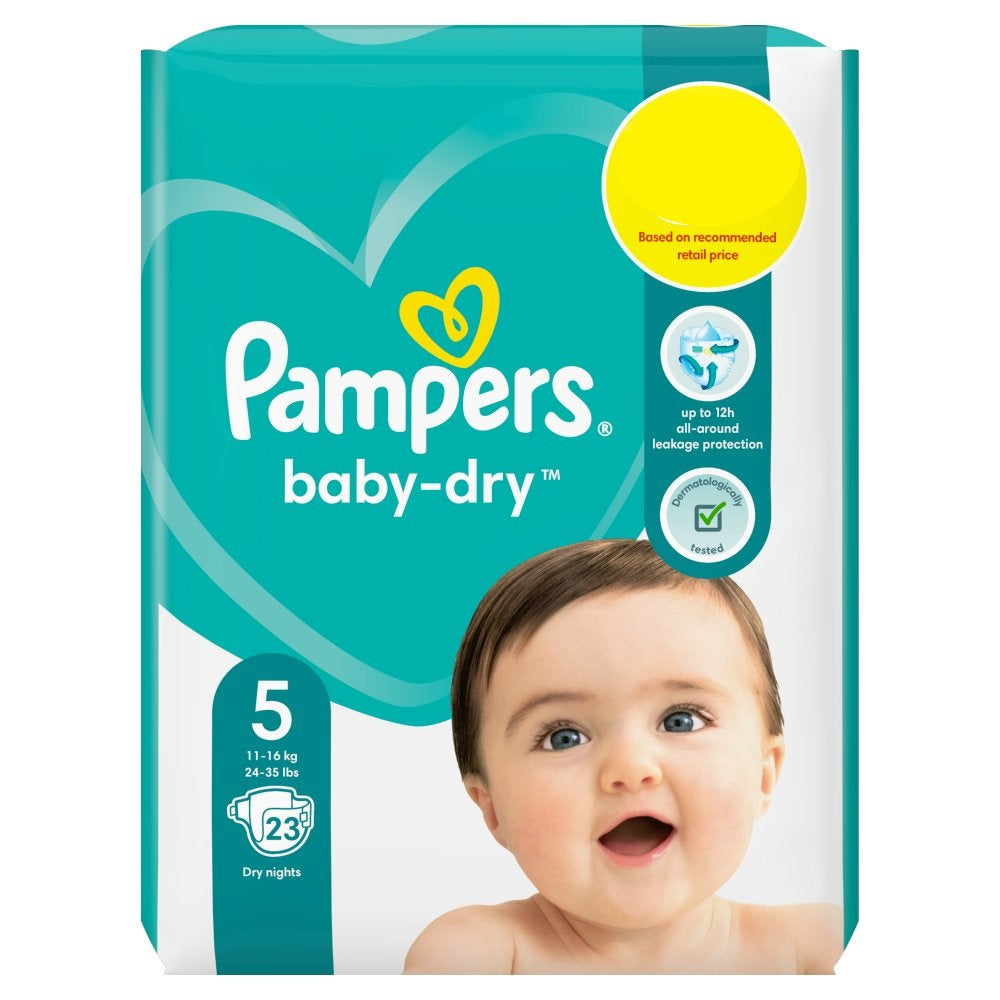 pampers 5 baby dry