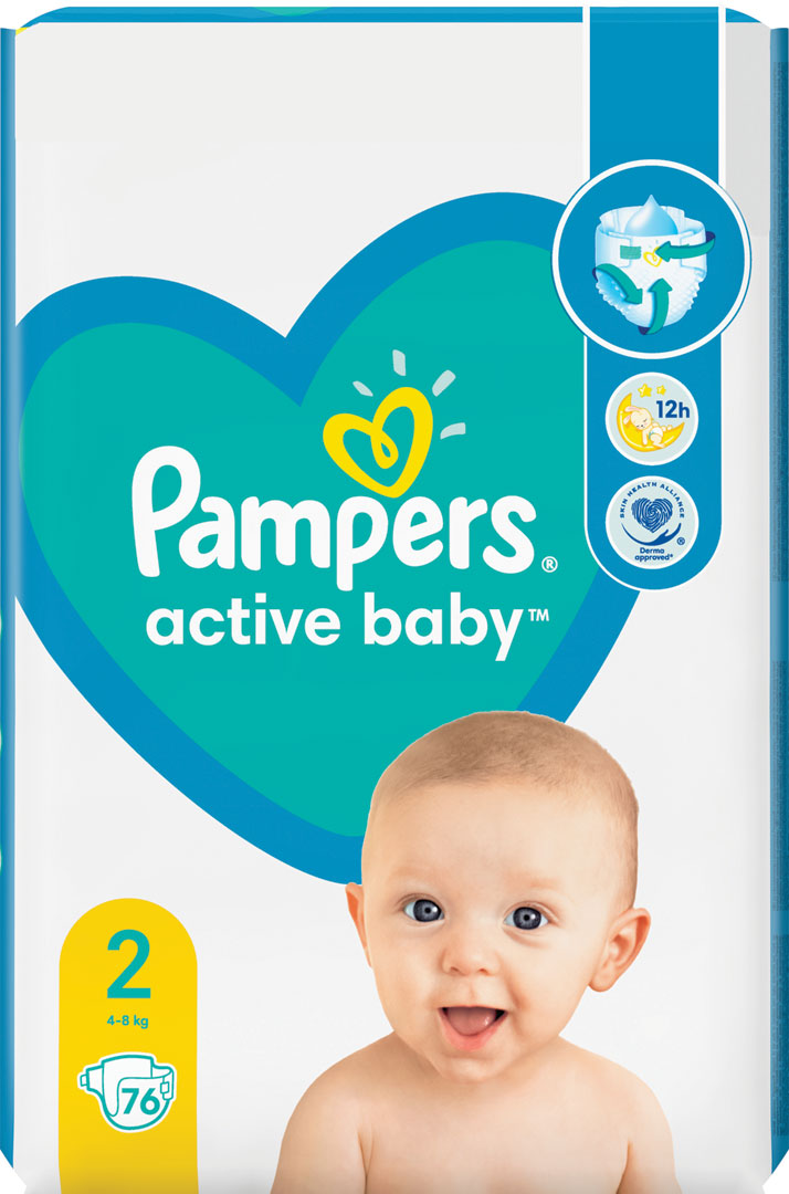 pampers 76 szt active baby 2
