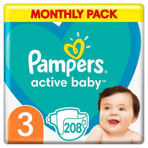 pampers active baby 3 ile miesiecy