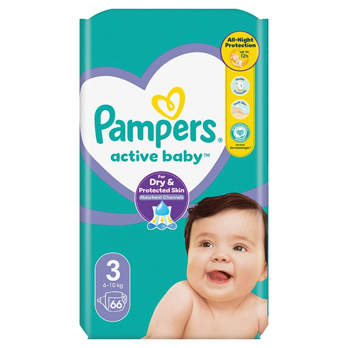 pampers active baby 3 ile sztuk