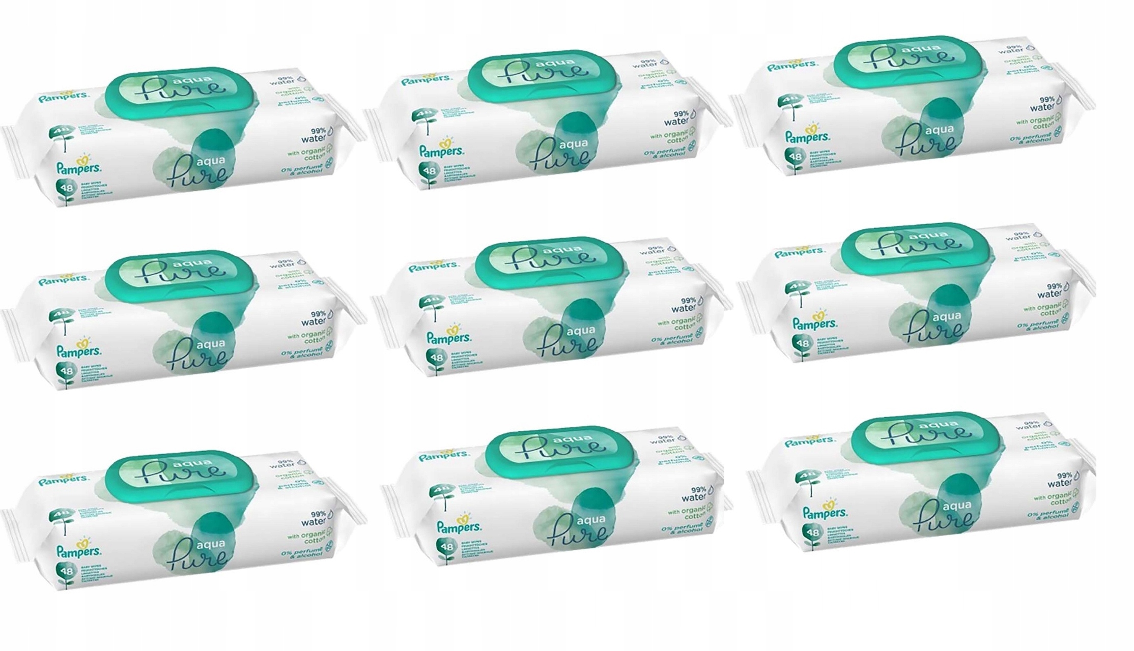 pampers chusteczki nasączone wodą aqua pure