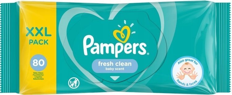 pampers fresh clean chusteczki nawilżane 52 szt