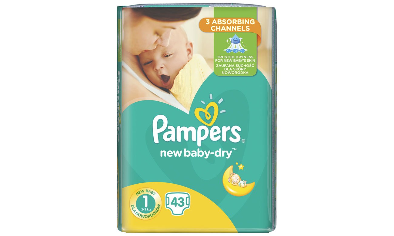 pampers new baby dry 1 43 cena