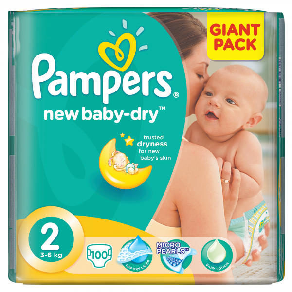 pampers new baby dry 2 smyk