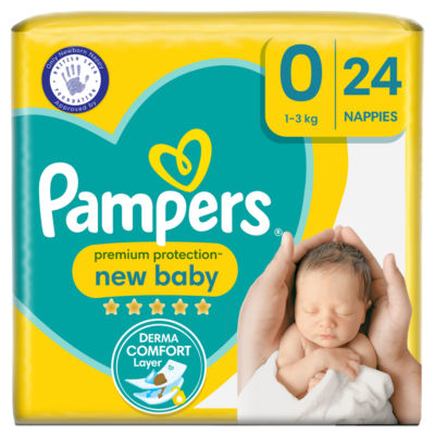 pampers new baby size 0 micro nappies