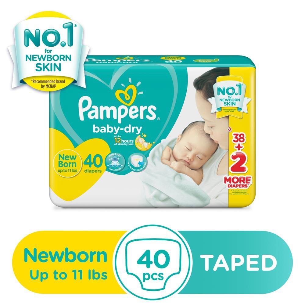 pampers new born dry