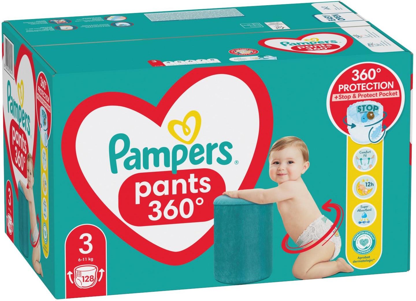 pampers pants pieluchomajtki 3 6-11kg 4x28szt