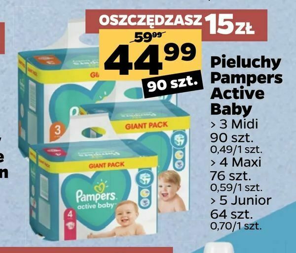 pampers pieluchy netto 69zł