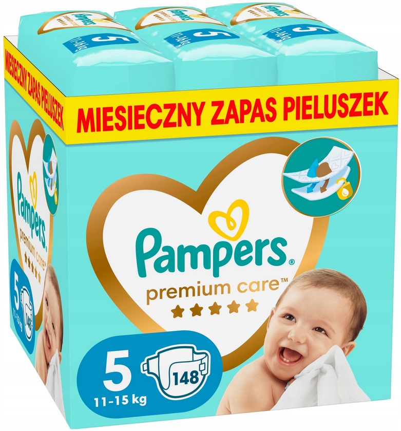 pampers pieluchy premium care 5 junior 136 sztuk