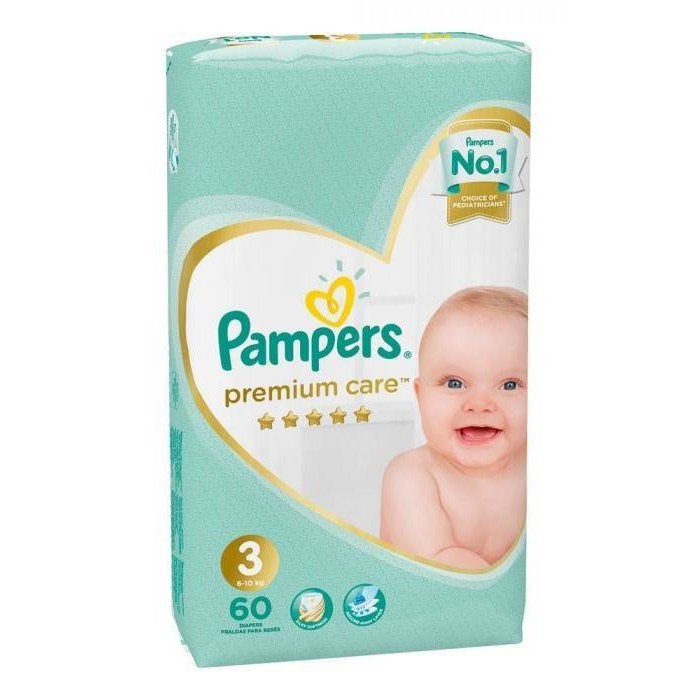 pampers premium care 3 midi 4-9kg 60 erhfbyf