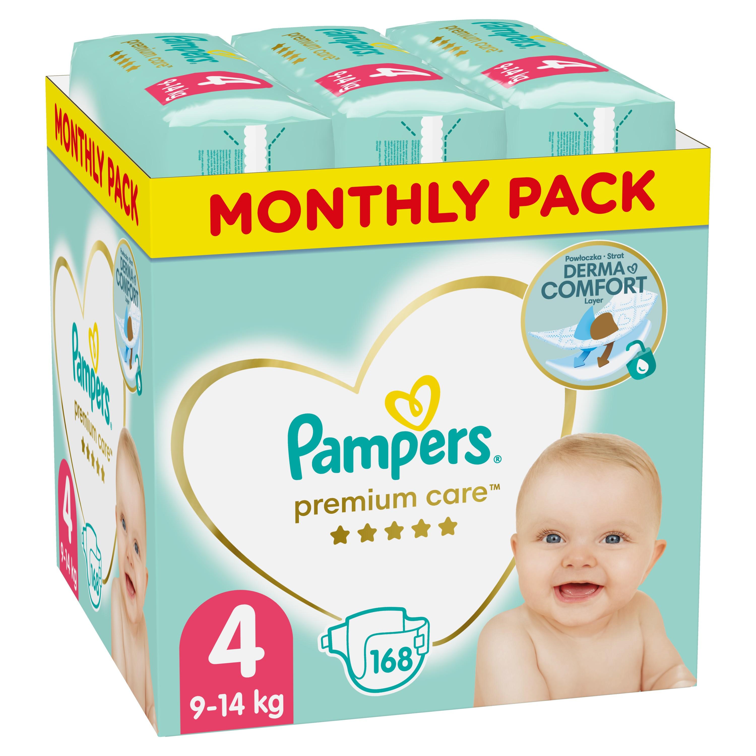 pampers premium care 4 168