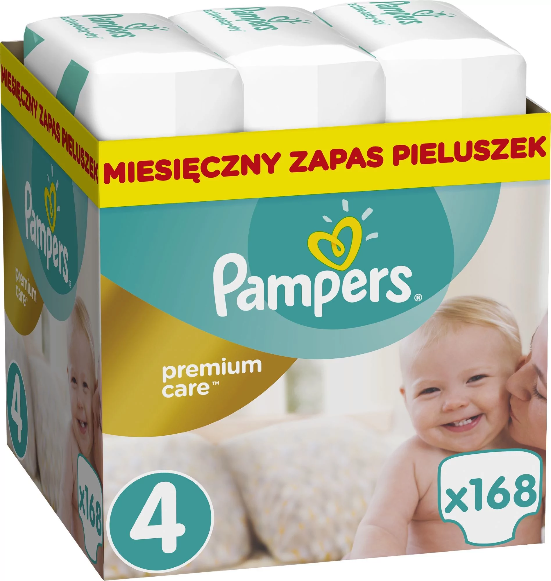 pampers premium care 4 maxi 168 sztuk