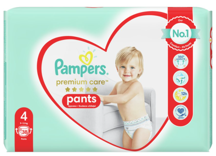 pampers premium care pieluchomajtki 4 80 szt