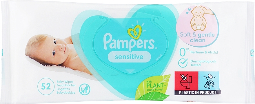 pampers sensitive chusteczki nawilżane 4x56 szt