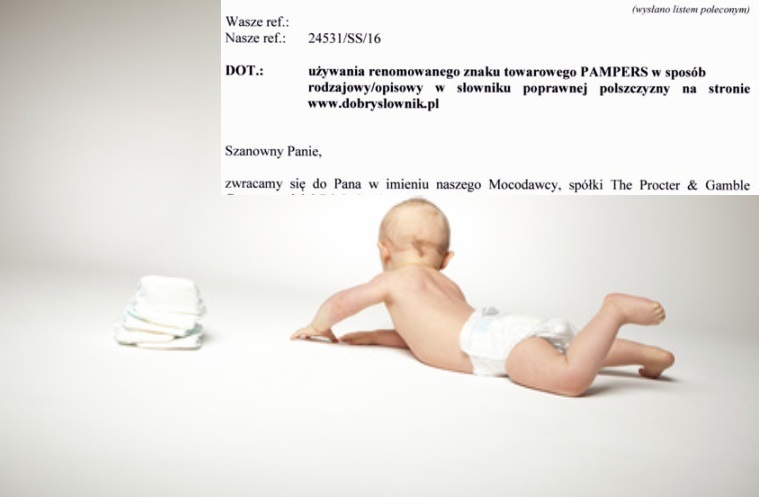 pampers słownik