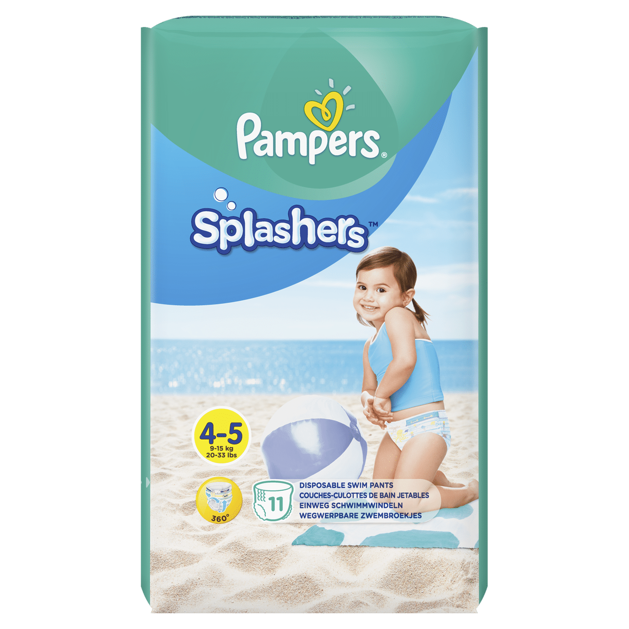 pampers splashers 4 5