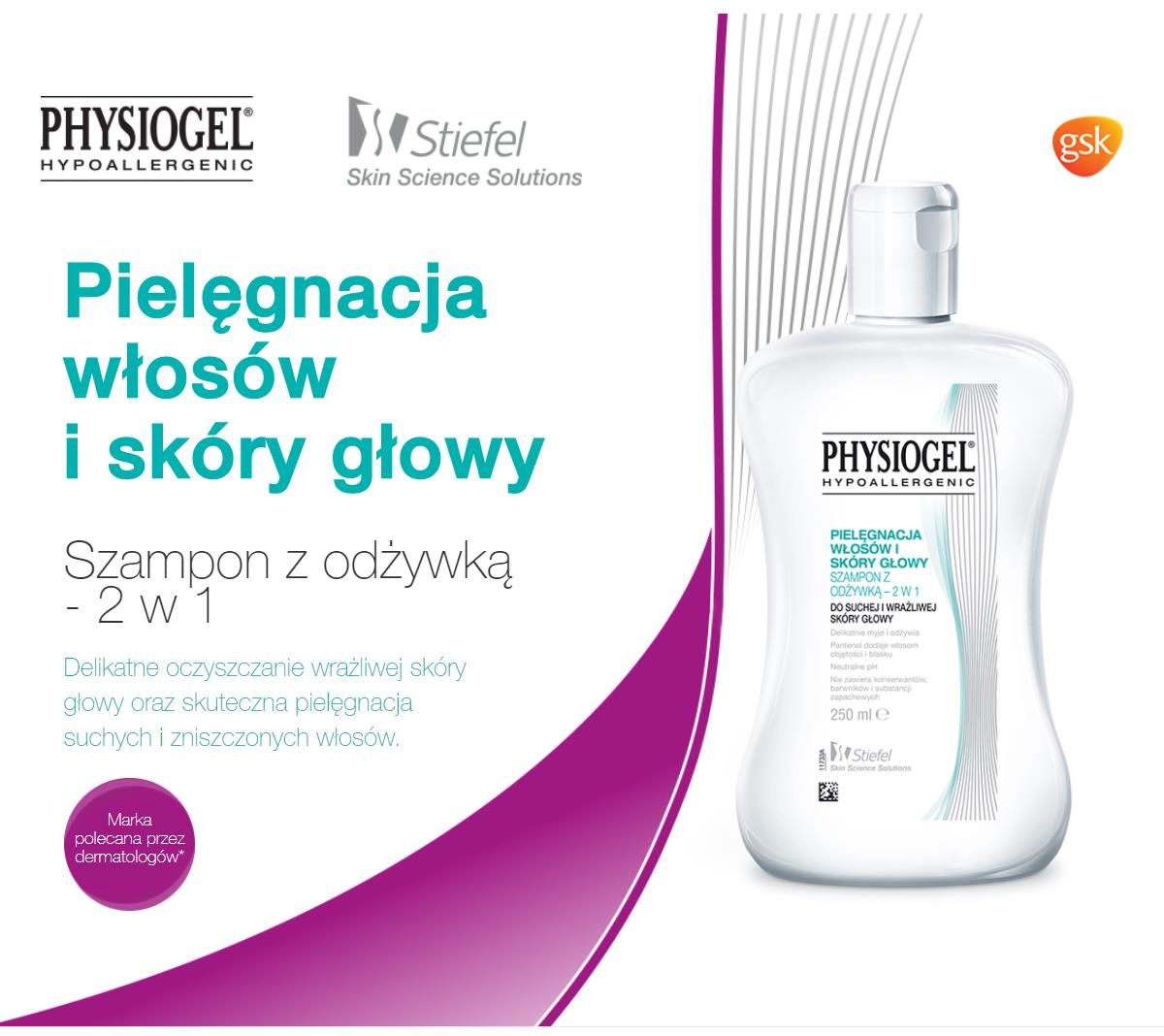physiogel szampon z odżywką 2w1