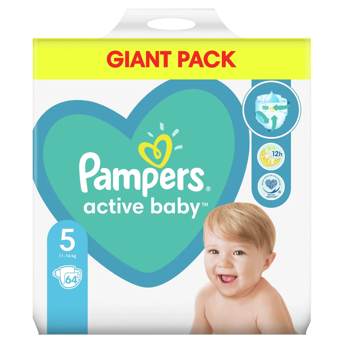 pieluchy pamper giant pack 5