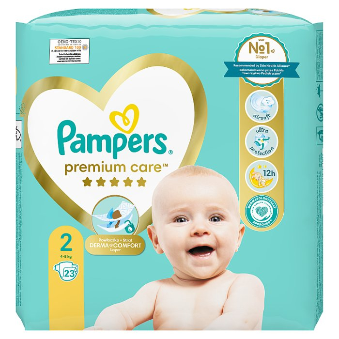 pieluchy pampers care 2 mini