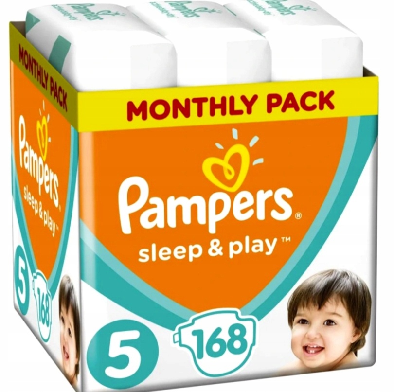 pieluszki pampers 168 szt