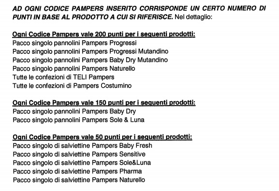 raccolta punti pampers 2019