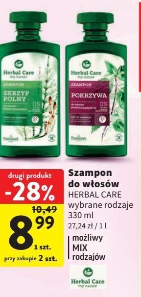 rossmann herbal care pokrzywa szampon