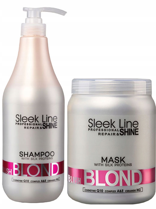 sleek line maska blond 1000ml i szampon