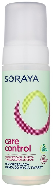 soraya care&control oczyszczająca pianka do mycia twarzy