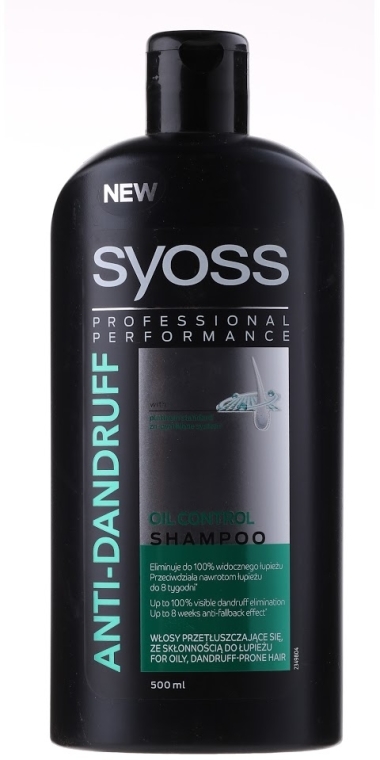 syoss anti-grease anti-dandruff szampon 500 ml cena
