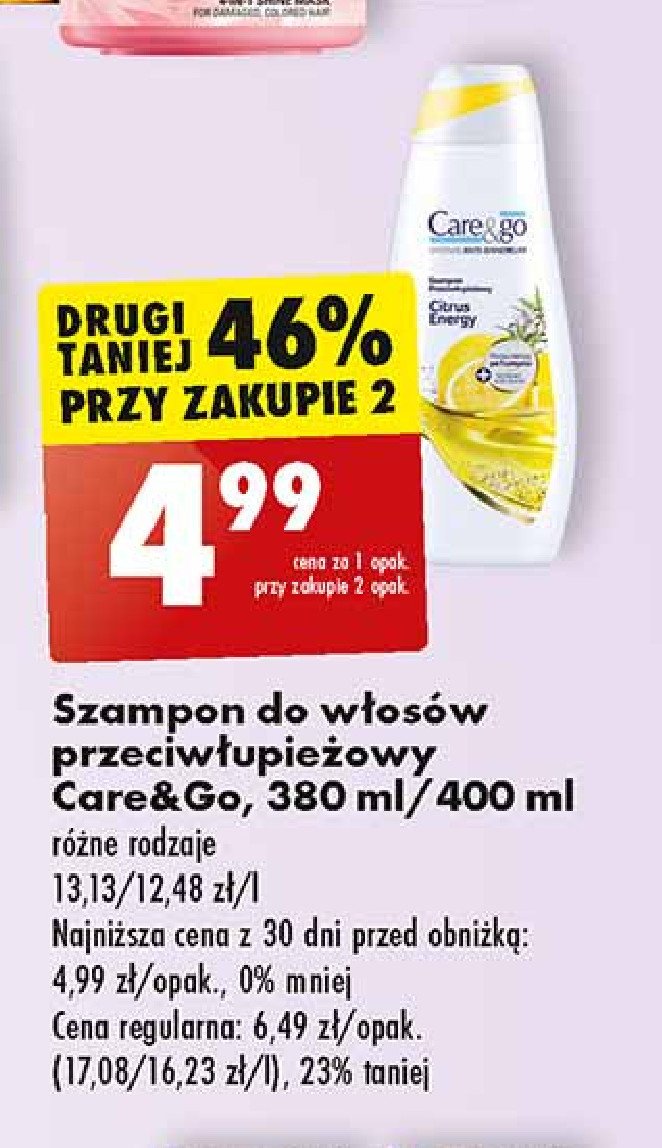 szampon care & go biedronka cena