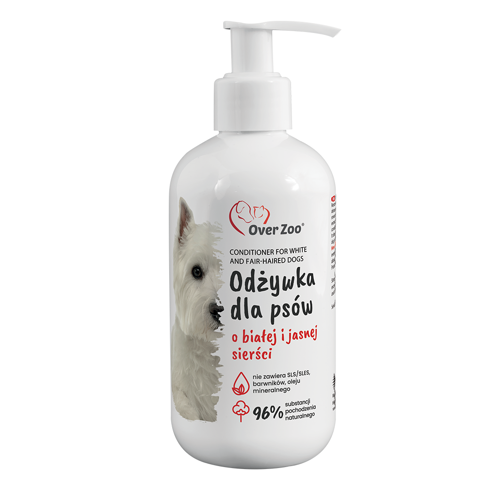 szampon dla psa o jasnej śerści