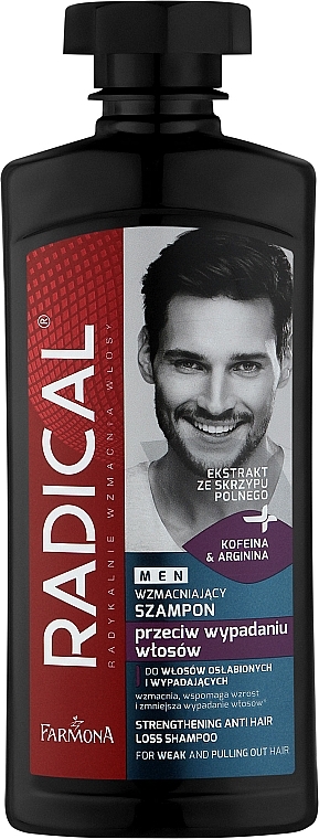 szampon do włosów wzmacniający i przeciwłupieżowy dla mężczyzn