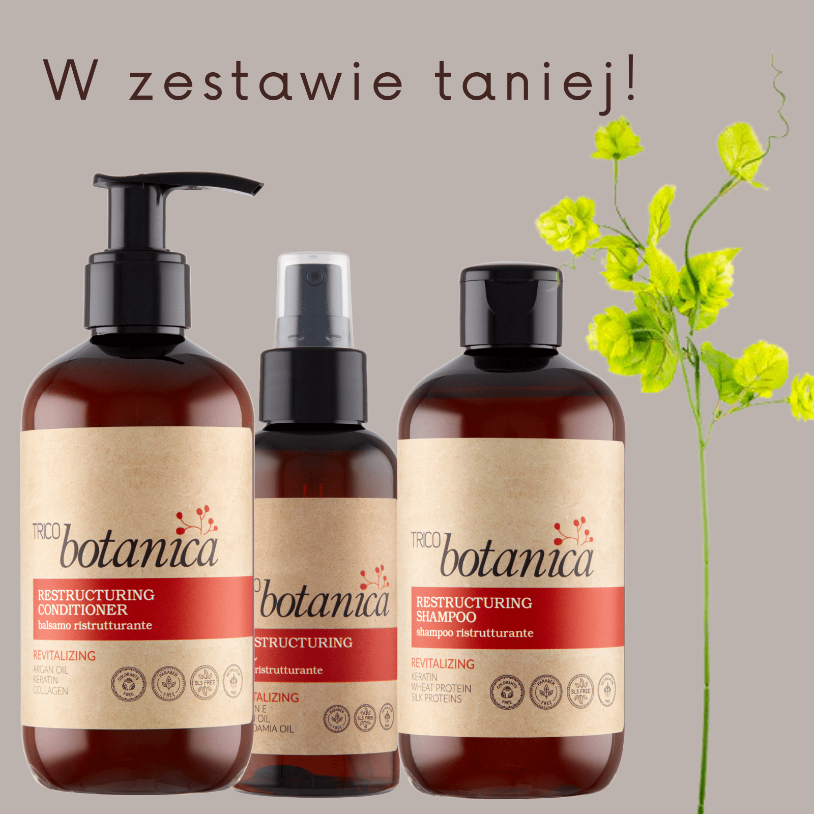 szampon do włosów zniszczonych odbudowa trico botanica