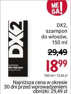 szampon dx2 cena rossmann